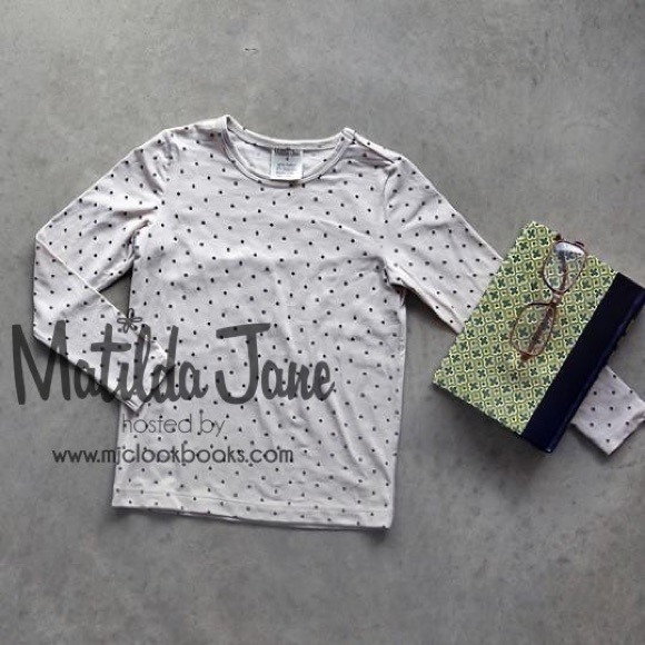 Matilda Jane Homeroom Sack Lunch Polka Dot Tee size 6 - Picture 6 of 6